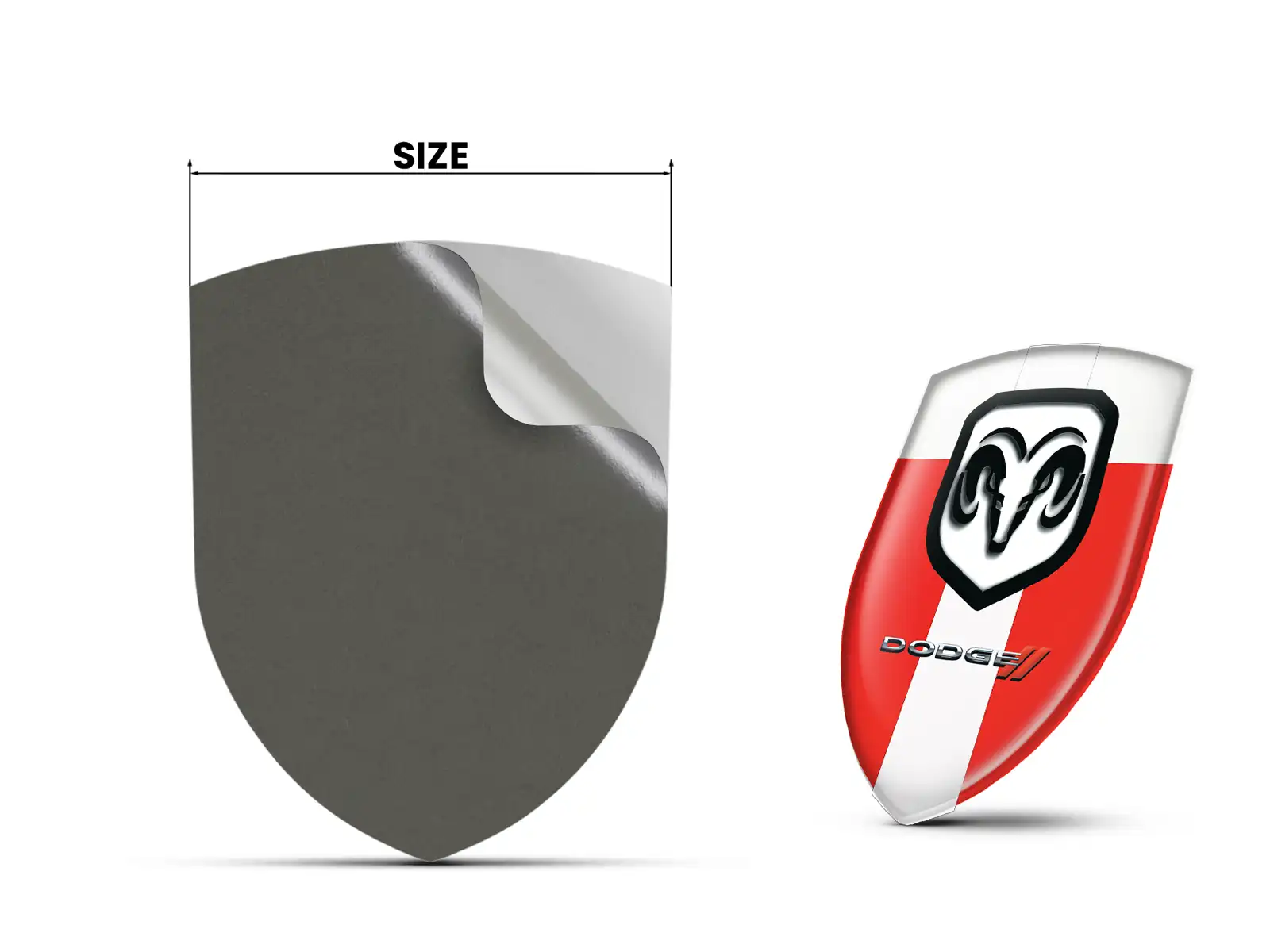 Dodge Stickers Fenêtre Perso Max Durable Style Pro Moderne